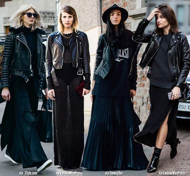 Total black street style