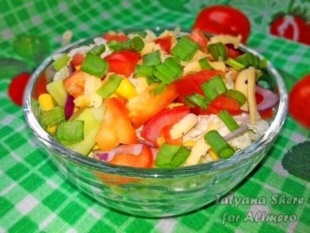 салат с пекинской капустой салат с пекинской капустой