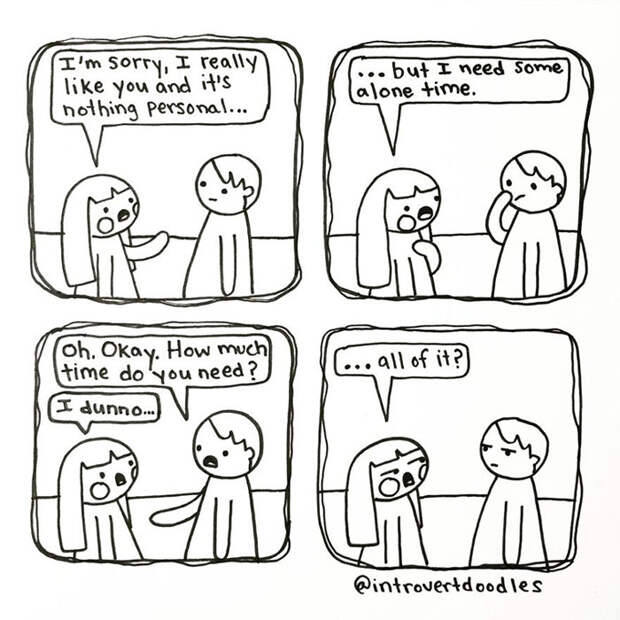 Funny Introvert Comics