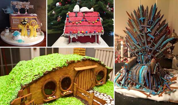 11 креативных пряничных домиков, которым место в музее идеи, креатив, пряничный домик, сладости