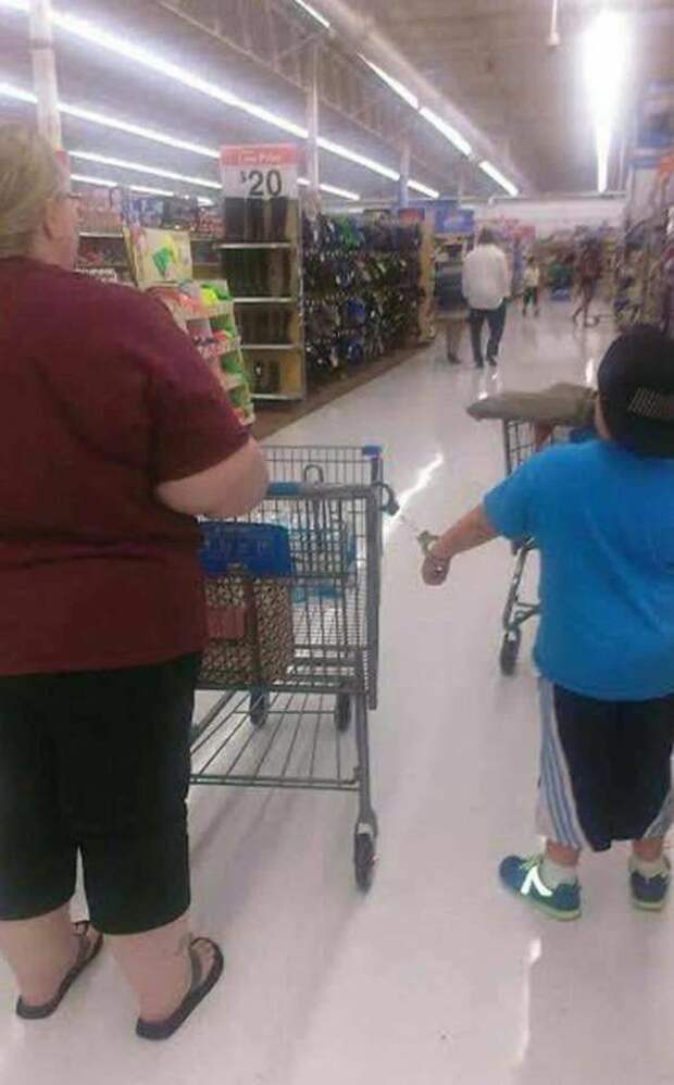 10. walmart, walmart покупатели, вот это да!, покупатели, приколы, странные люди
