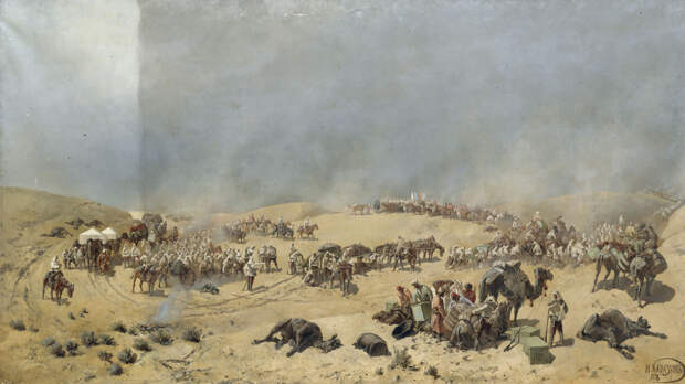 Хивинский поход 1873 года на картине Н.Н.Каразина
