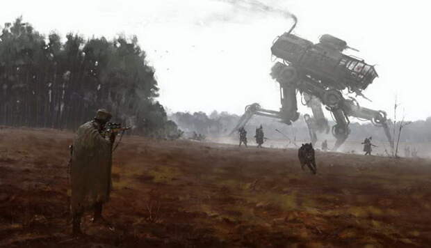 Война прошлого и будущего: картины Jakub Rozalski Война прошлого и будущего: картины Jakub Rozalski