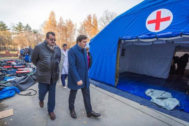 Надувной госпиталь за 13 млн рублей появился в Новосибирской области