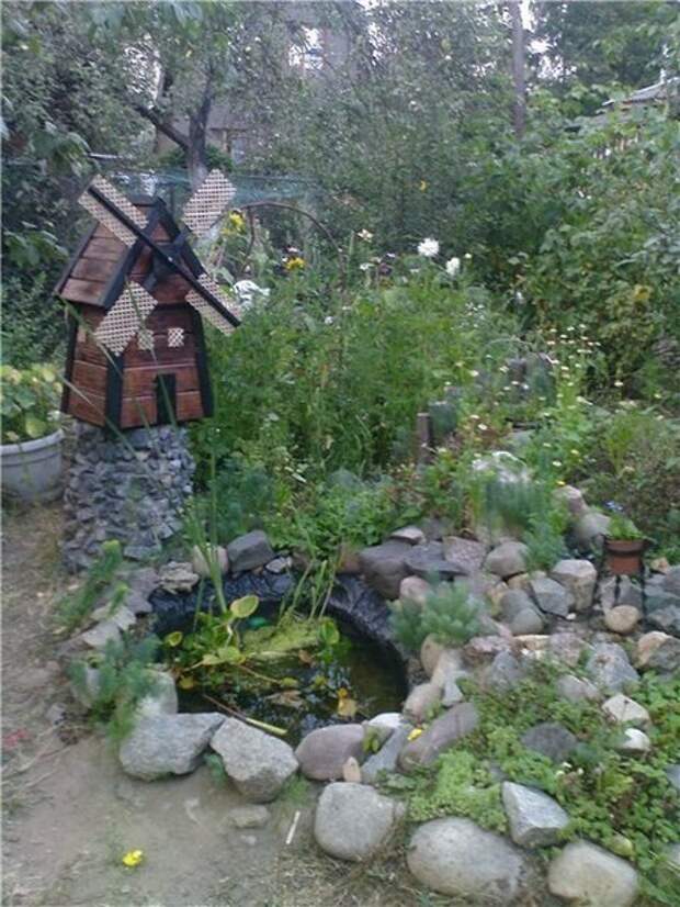 Декоративная мельница для сада своими руками!