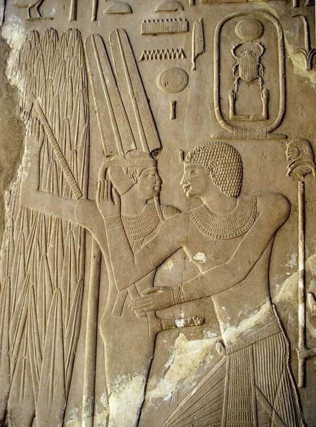 Рельеф на стене храма. Карнак. XX ве. До н.э. древний египет, интересно, история