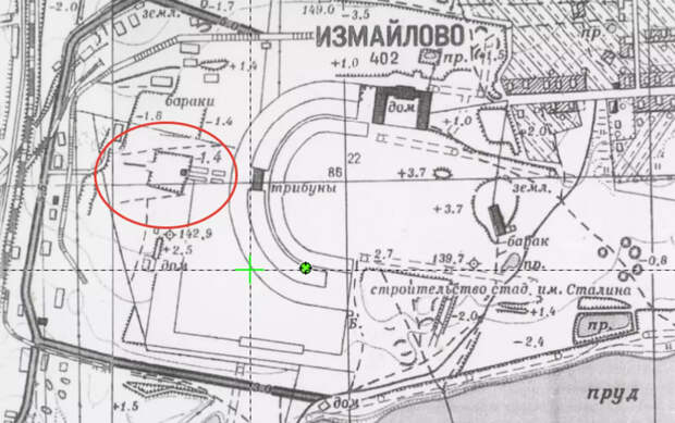 1943 Подробная карта частей Москвы 1:10K