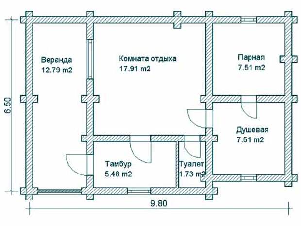 проект бани