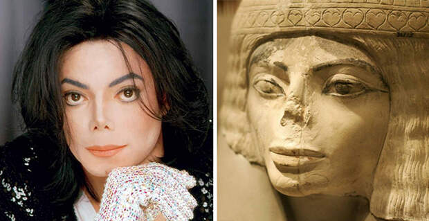 Майкл Джексон очень похож на египетскую статую