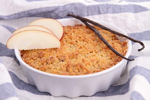 Крамбль с яблоками