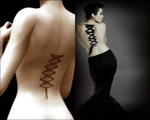 Странно корсет piercing9