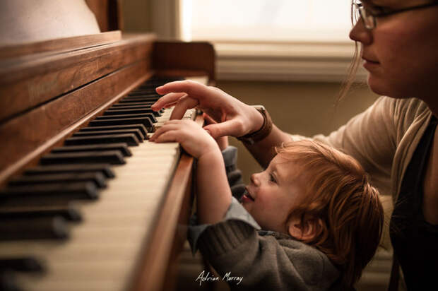 Пианисты дети, дом, зима