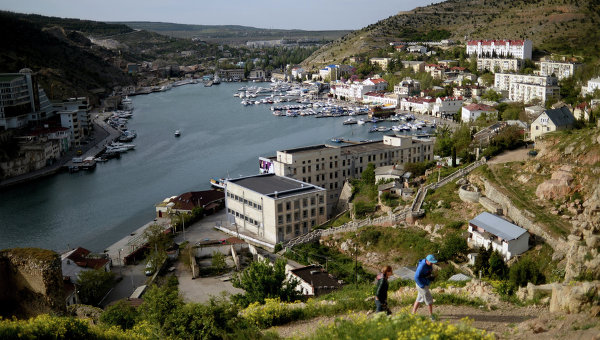 Вид на бухту Балаклавы, Крым. Архивное фото
