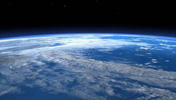 Вид на планету Земля из космоса. Архивное фото