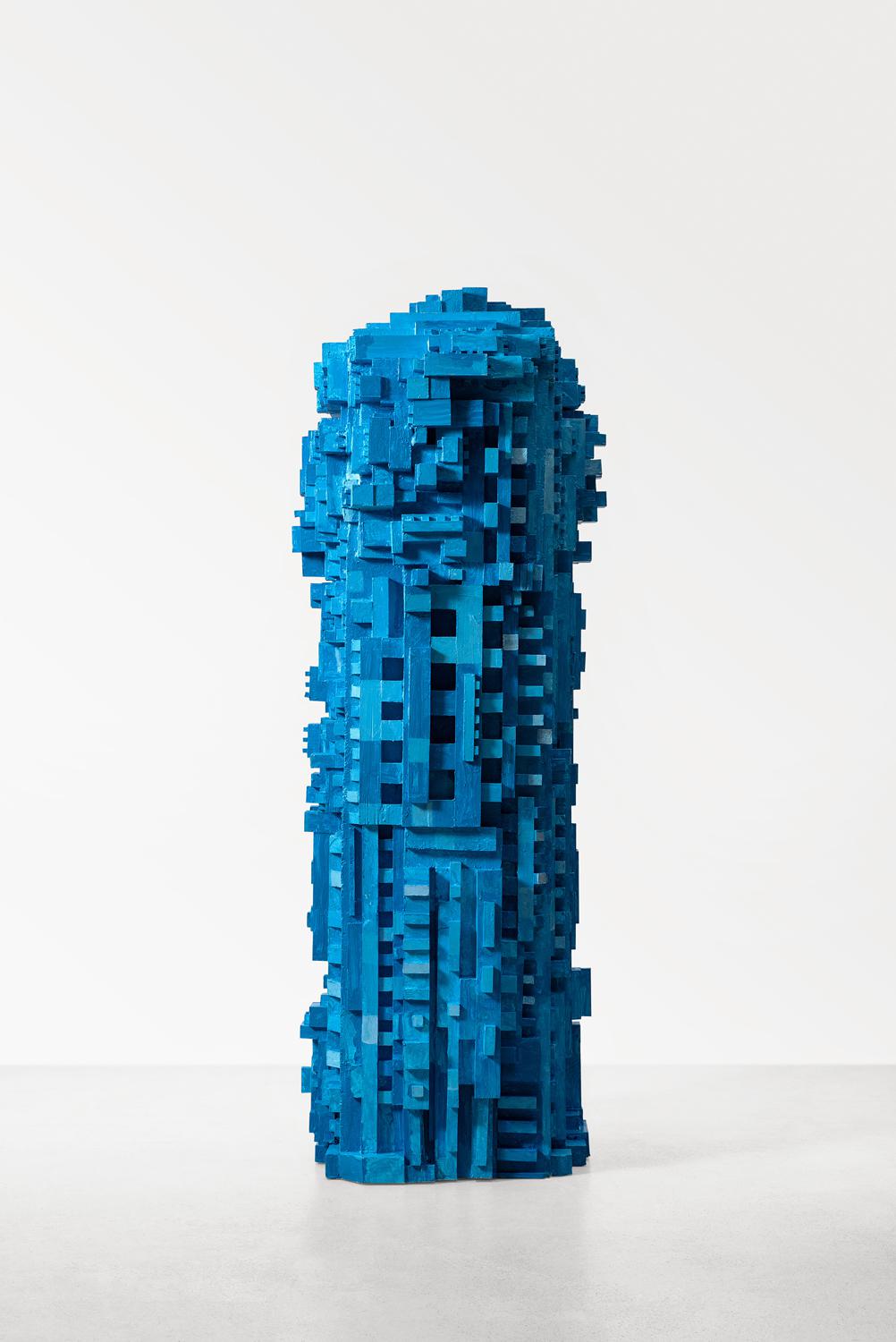 Игорь Шелковский. «Город». 2020. Дерево, краска. Предоставлено Alina Pinsky Gallery