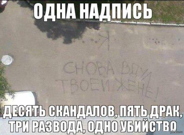 Прикольные надписи на асфальте
