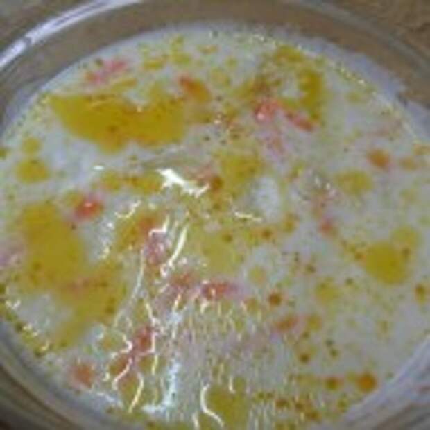 Сырный суп с клецками