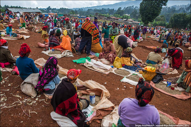 Самый колоритный рынок Эфиопии