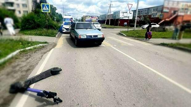 В Бийске сбили девушку на самокате / Фото: Госавтоинспекция