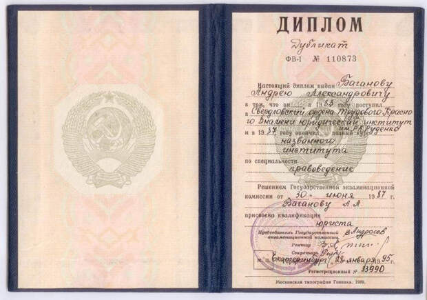 Диплом Баганова АА