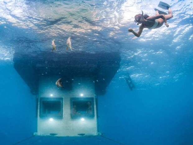 Первый подводный гостиничный номер в Африке underwaterhotel03 Первый подводный гостиничный номер в Африке