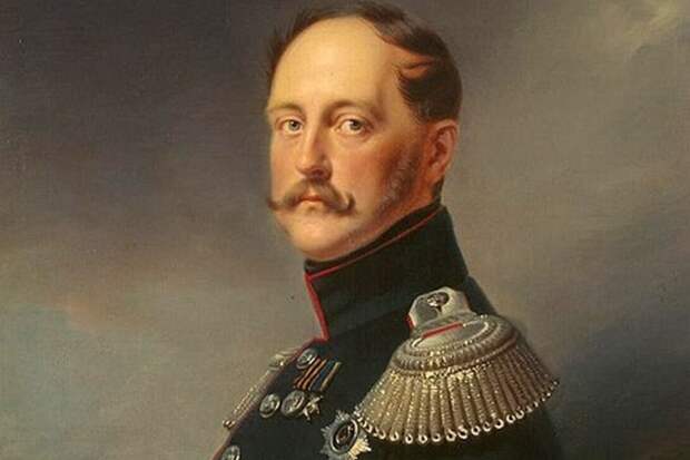Франц Крюгер. Портрет императора Николая I (фрагмент). 1852
