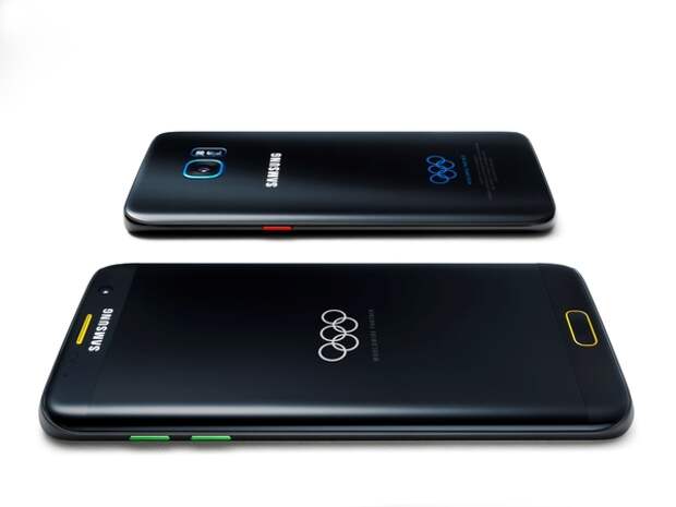 Олимпийский Samsung Galaxy S7 edge сбоку