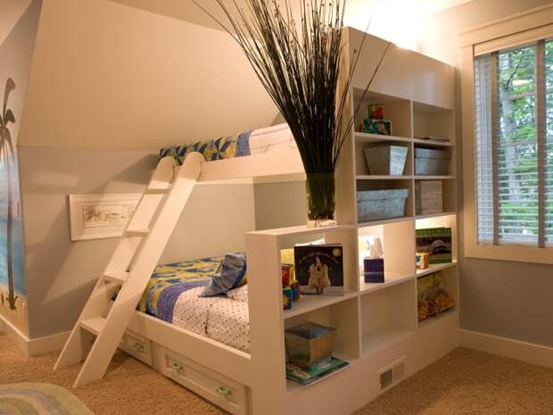 Кровать – это универсальный предмет мебели, который органично впишется в любой современный интерьер детской комнаты.