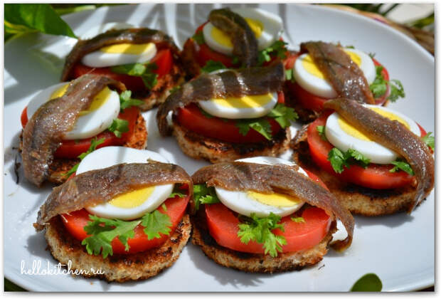 Гренки с анчоусами 8  Гренки с анчоусами