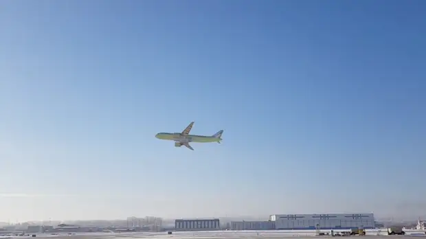 Опубликовано видео первого полёта МС-21-300 с крылом из российских композитов