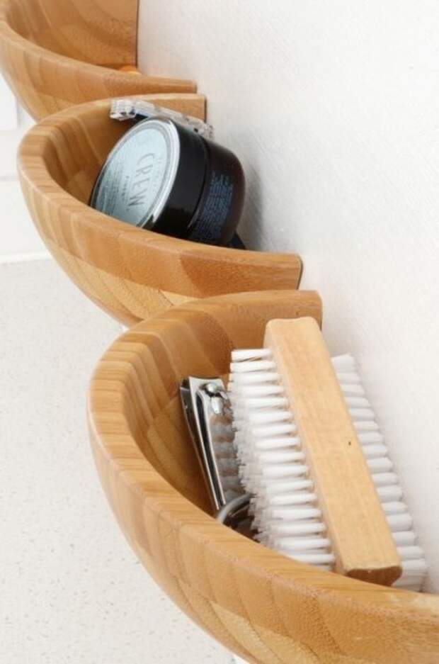 Как разместить вещи в маленькой ванной (25 фото)
