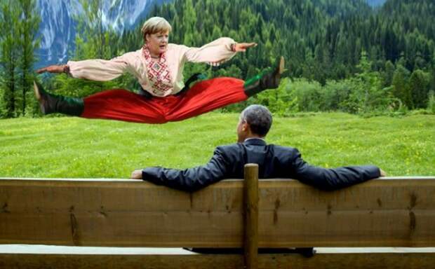 Пользователи интернета превратили снимок Меркель и Обамы на G7 в серию фотожаб Пользователи интернета превратили снимок Меркель и Обамы на G7 в серию фотожаб
