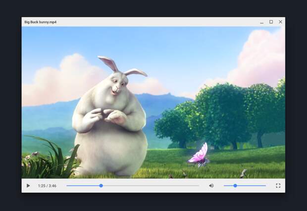 Видеоплеер в стиле Material Design в Chrome OS