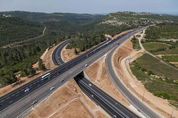 Как строят дороги в Израиле. дороги, израиль