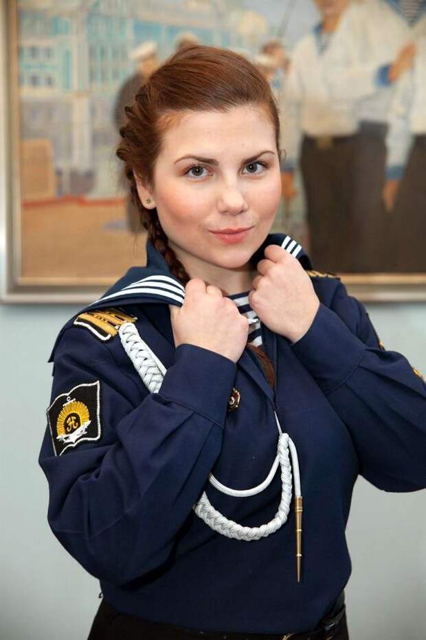 Женщина на корабле корабль, море, служба, флот