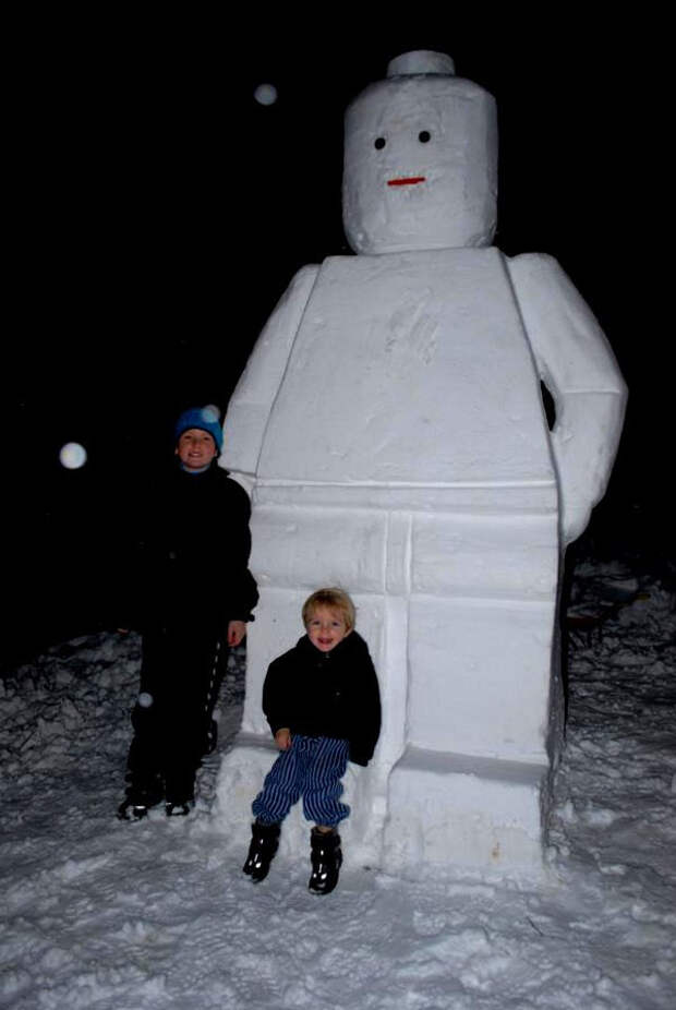 Удивительные снежные скульптуры креатив, скульптуры, снег