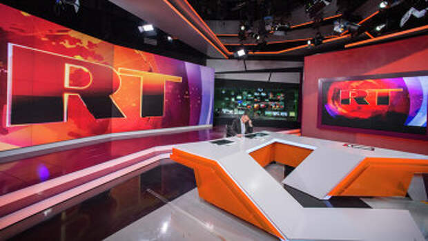 Ньюсрум телеканала Russia Today на английском языке