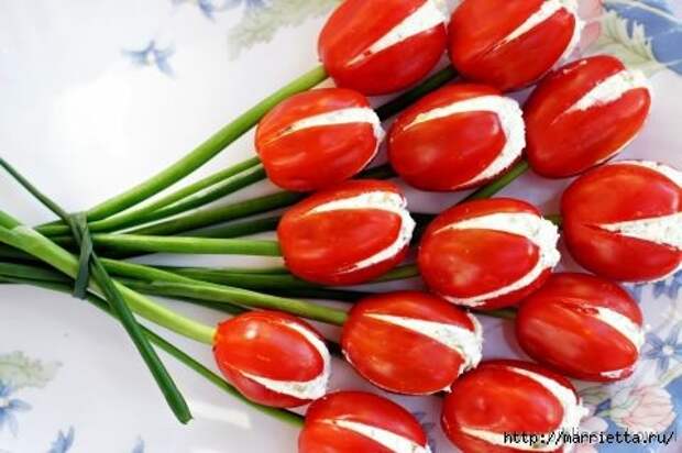 Розы и корзинки из ветчины, тюльпаны из помидоров и другие красивые вкусности (34) (480x319, 97Kb)