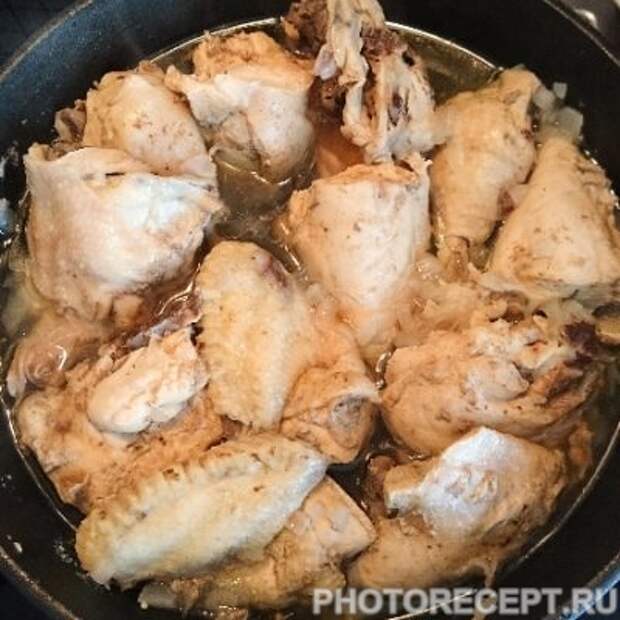 Курица тушеная - рецепт с фото