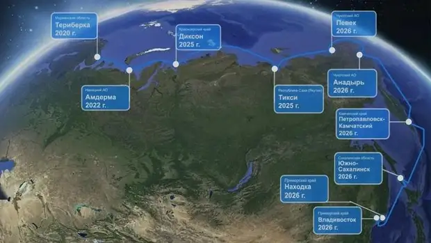 Началась укладка трансарктической оптоволоконной линии «Полярный экспресс» Мурманск – Владивосток