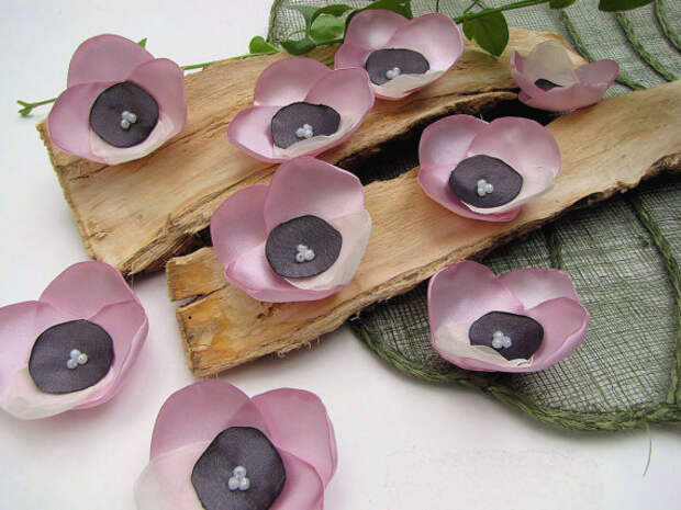 Новый Стиль-шить ручной работы на цветочных аппликаций (6 шт) - сиреневый розовые орхидеи