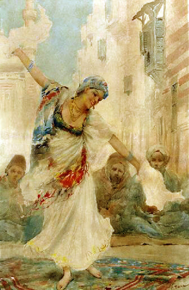 019 Восточная танцовщица (An Oriental Dancer, Cairo) (335x512, 171Kb)