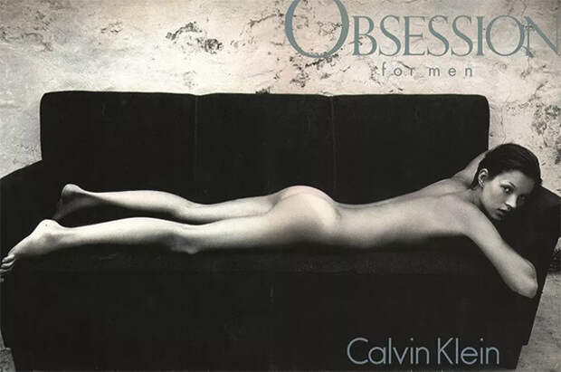 Кейт Мосс в рекламной кампании Calvin Klein 