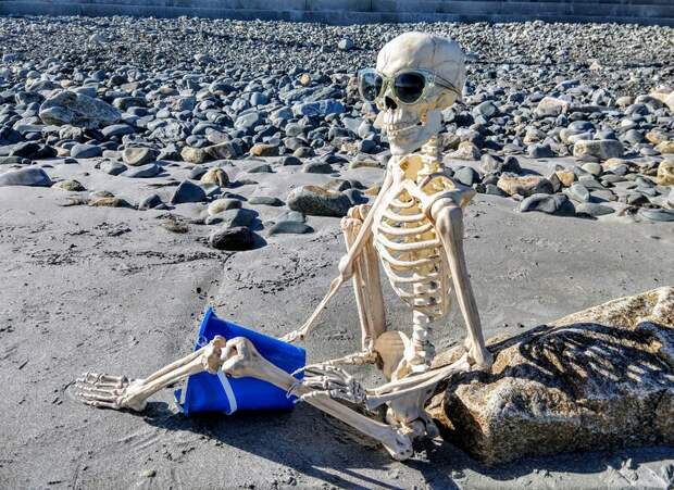 Туристы нашли на пляже Сардинии скелет, похожий на человеческий