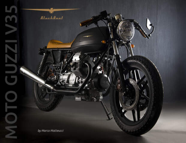 Кастом Moto Guzzi V35 Imola 1981 года «Black Boot»