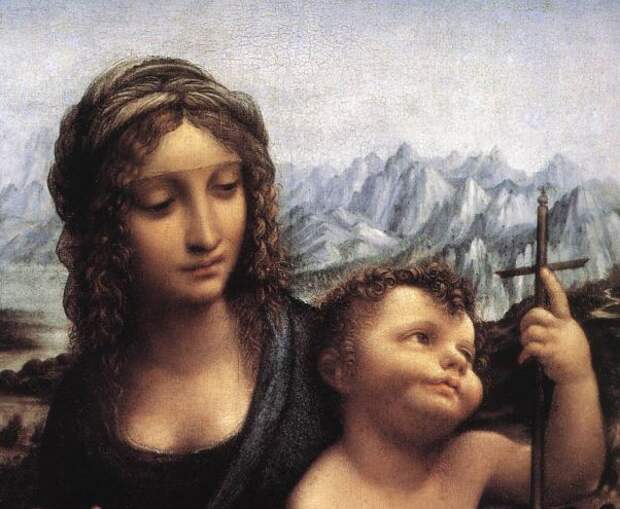 Фрагмент картины Леонардо да Винчи 
