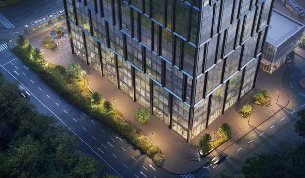 Кузнецов: Архитектурная подсветка подчеркнет ритм фасада бизнес-центра в Тимирязевском районе