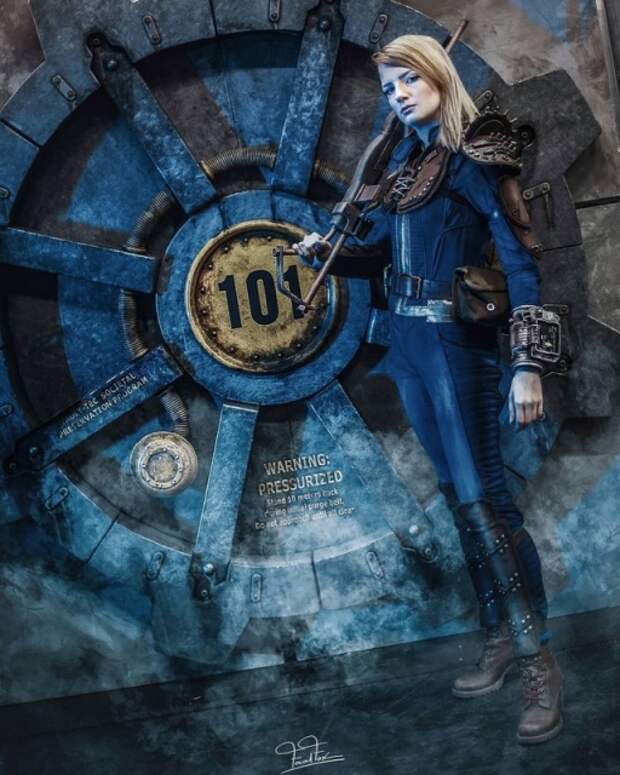 Косплей в стиле компьютерной игры Fallout