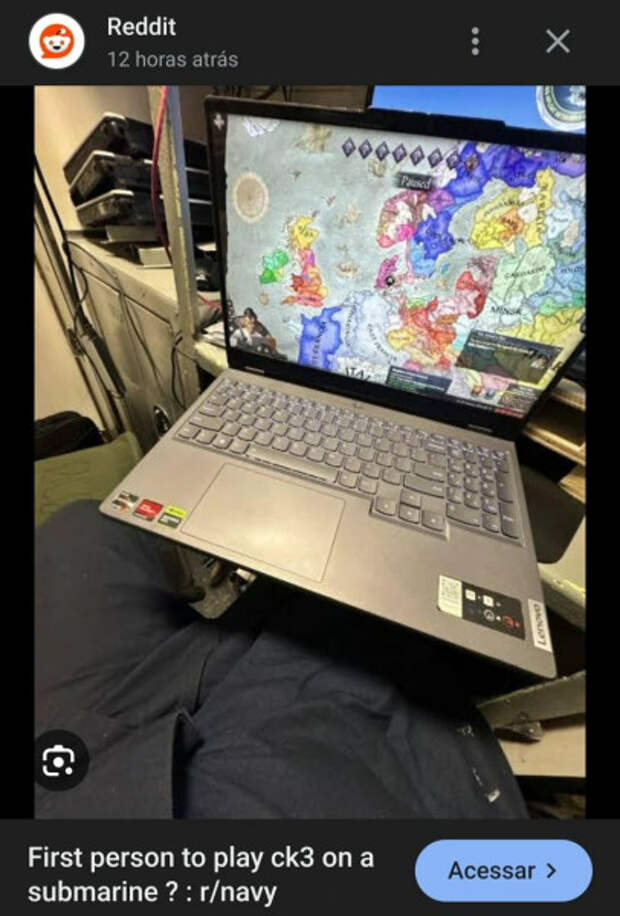 Факап года: фанат Crusader Kings 3 случайно слил локацию атомной подлодки