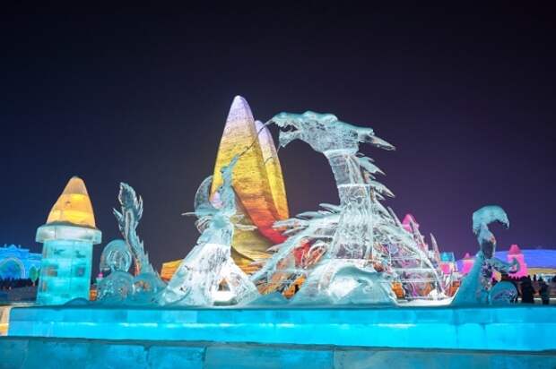 Выставка ледяных скульптур, Китай